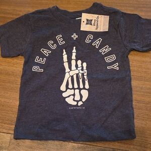 Peace + Candy Kids Graphic Tee - Blue
